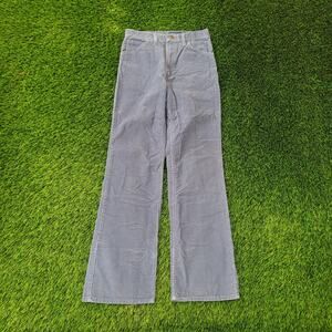Vintage 70s Wrangler Bootcut Corduroy Pants 27x31 Faded Blue